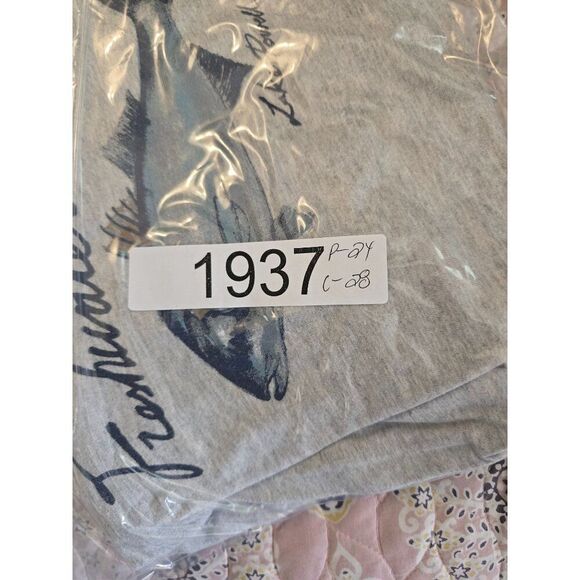 Vintage Chaps Freshwater Tournament T-Shirt XL Gray Short Sleeve Lake Powell 197 - Picture 6 of 6